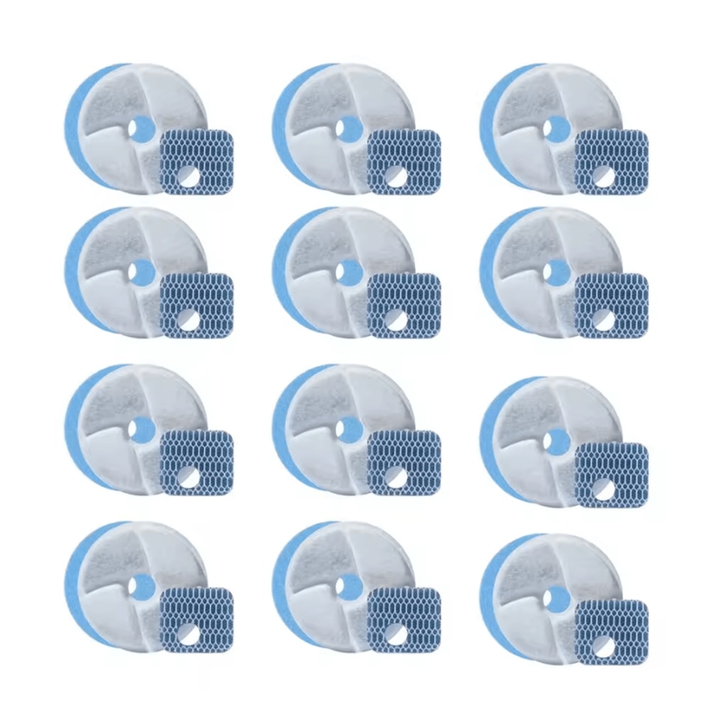PureFlow Replacement Filters For 22L Stainless Steel Cat Water Fountain 6