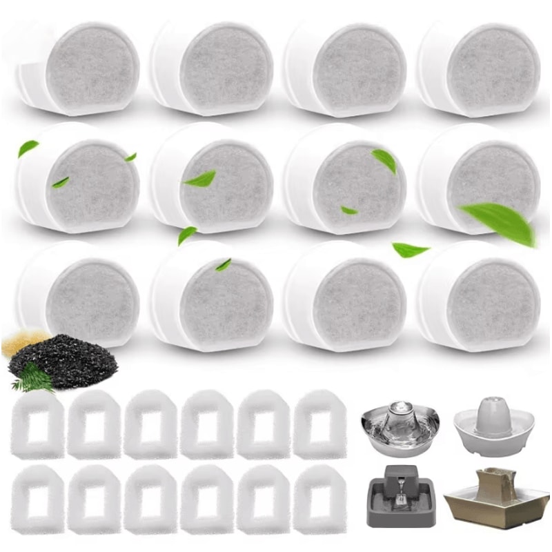 AquaFlow Replacement Carbon Resin Fountain Filters 0