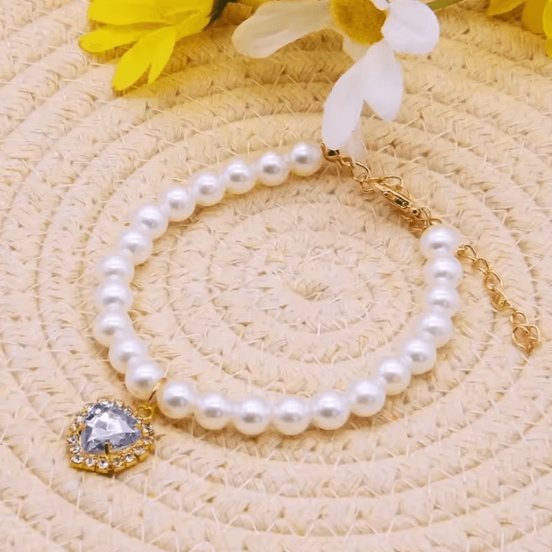 Pearl Princess Pet Necklace Collar 4