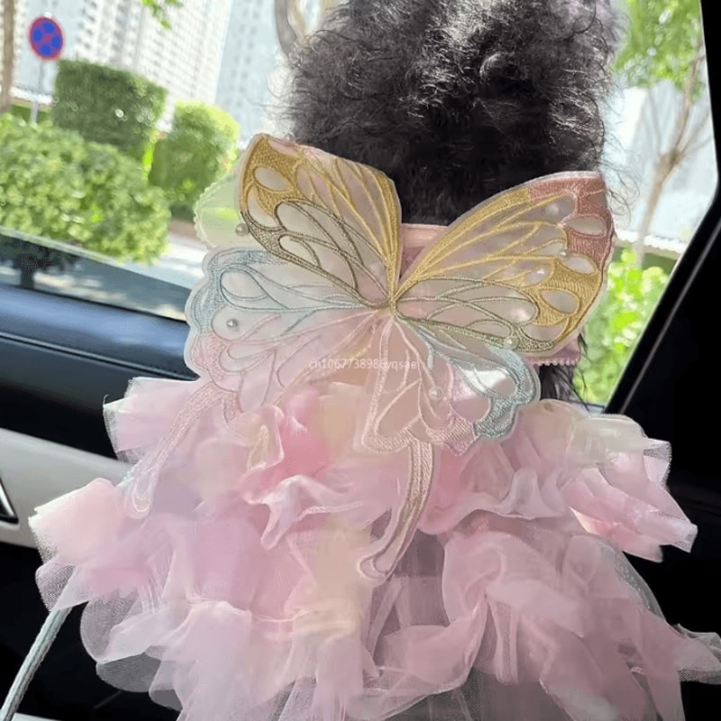 Butterfly Princess Pet Dress For Cats Small Dogs 1