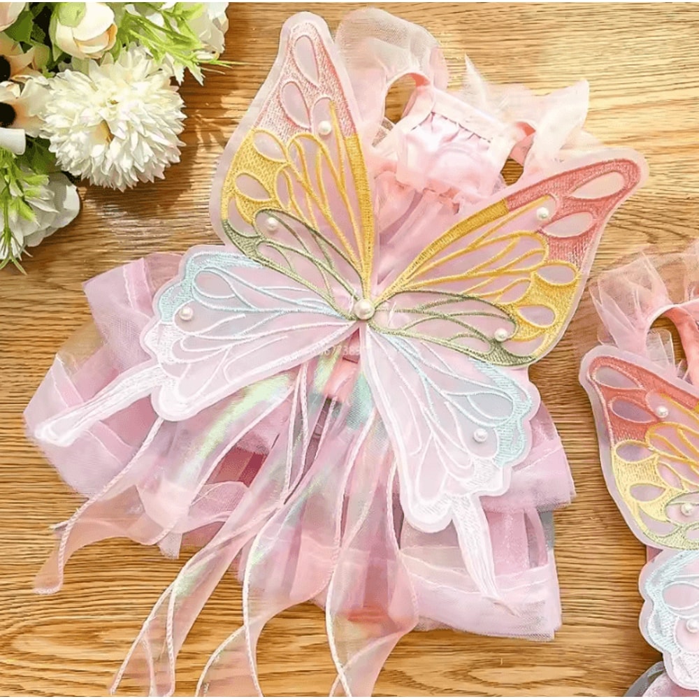 Butterfly Princess Pet Dress For Cats Small Dogs 2