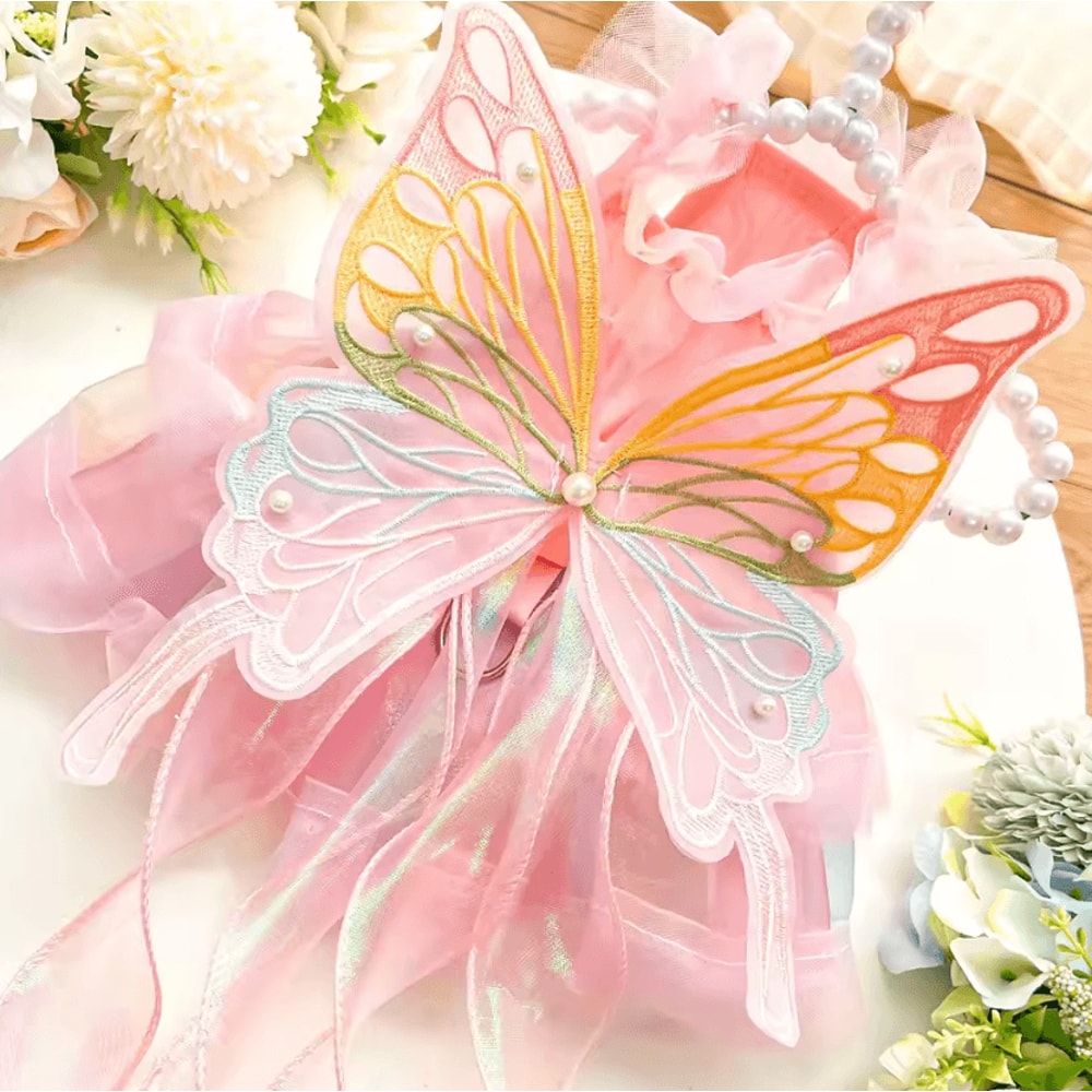 Butterfly Princess Pet Dress For Cats Small Dogs 4