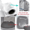 CleanFlow Litter Filter Bin Capsule Door Replacement Kit 0