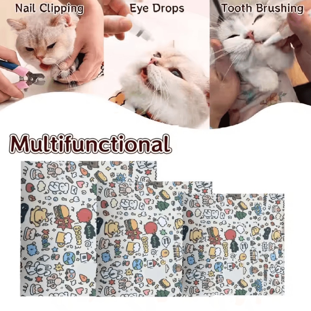 CalmWrap Cat Grooming Nail Trimming Restraint Wrap 3