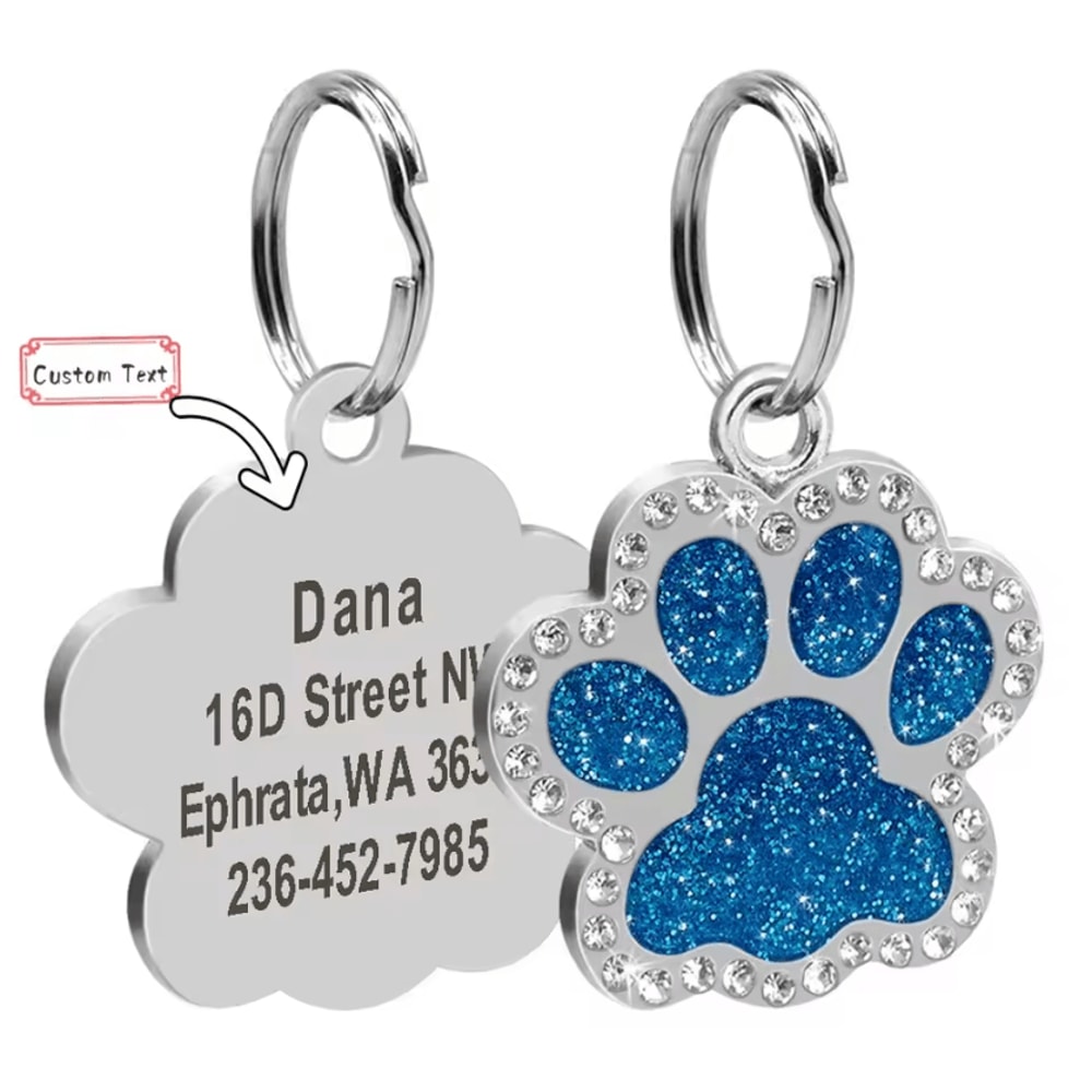 DiamondTag Personalized Stainless Steel Pet ID Pendant 9
