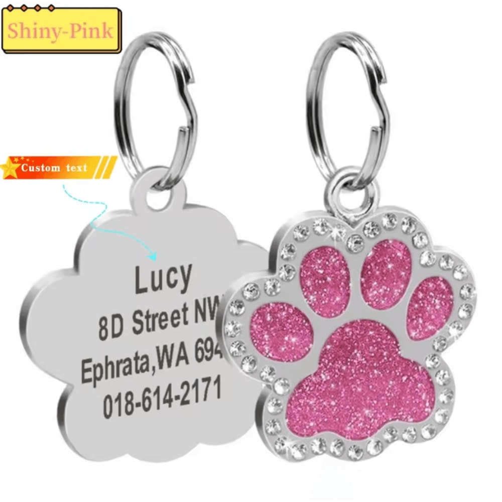 DiamondTag Personalized Stainless Steel Pet ID Pendant 10