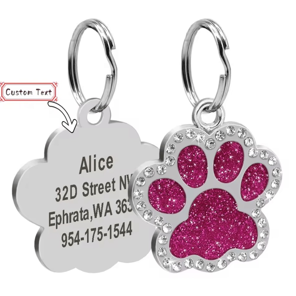 DiamondTag Personalized Stainless Steel Pet ID Pendant 6