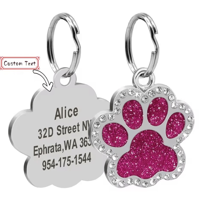 DiamondTag Personalized Stainless Steel Pet ID Pendant 6