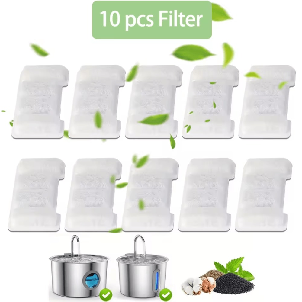 AquaPure Activated Carbon Water Fountain Filter Refills 4