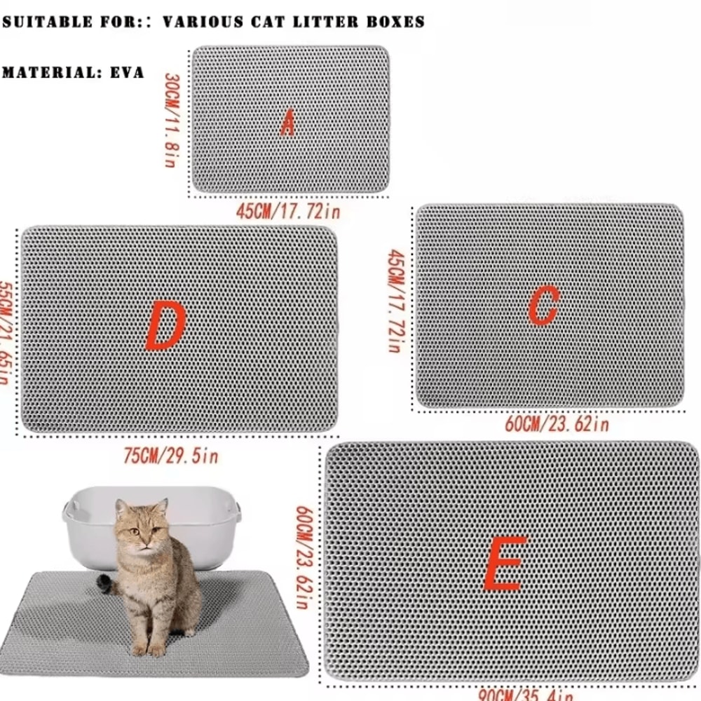 TrapClean DoubleLayer Waterproof Cat Litter Mat 1