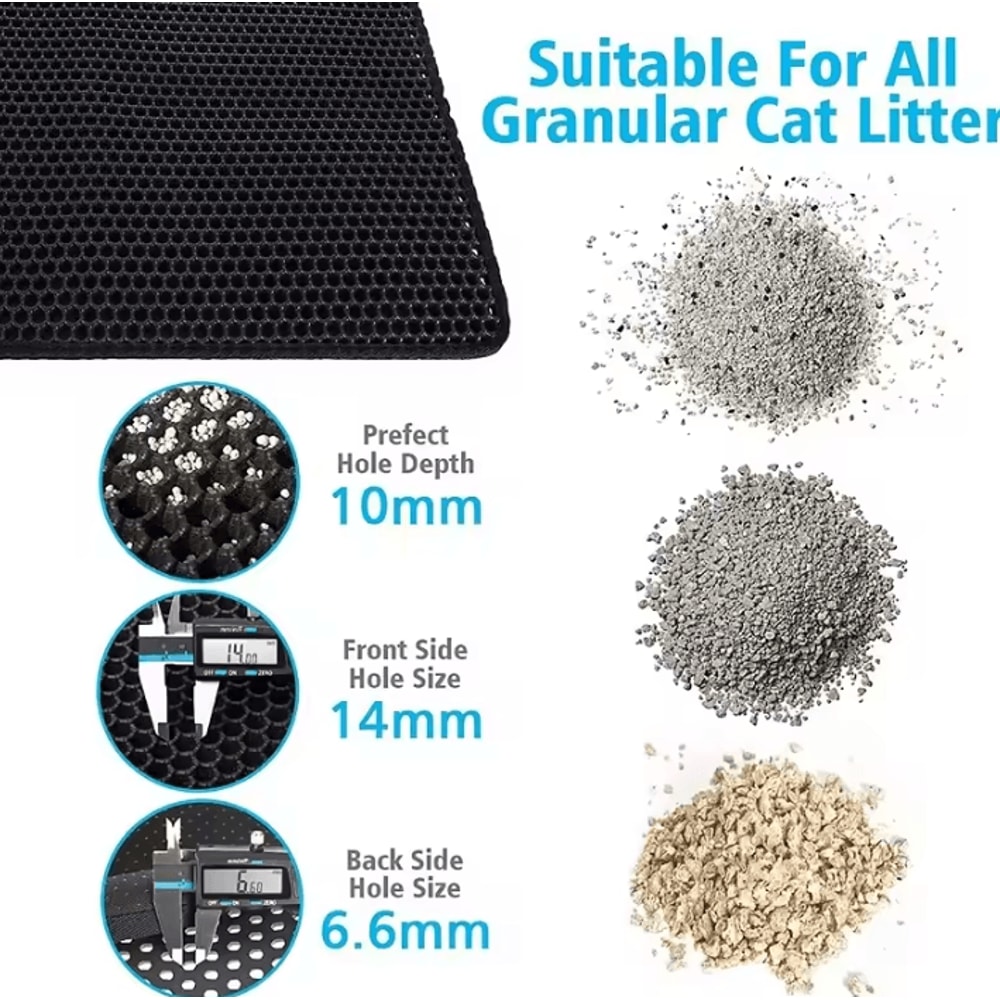 TrapClean DoubleLayer Waterproof Cat Litter Mat 2