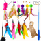 PurrPlay 12Piece Suction Cup Cat Wand Toy Set 0