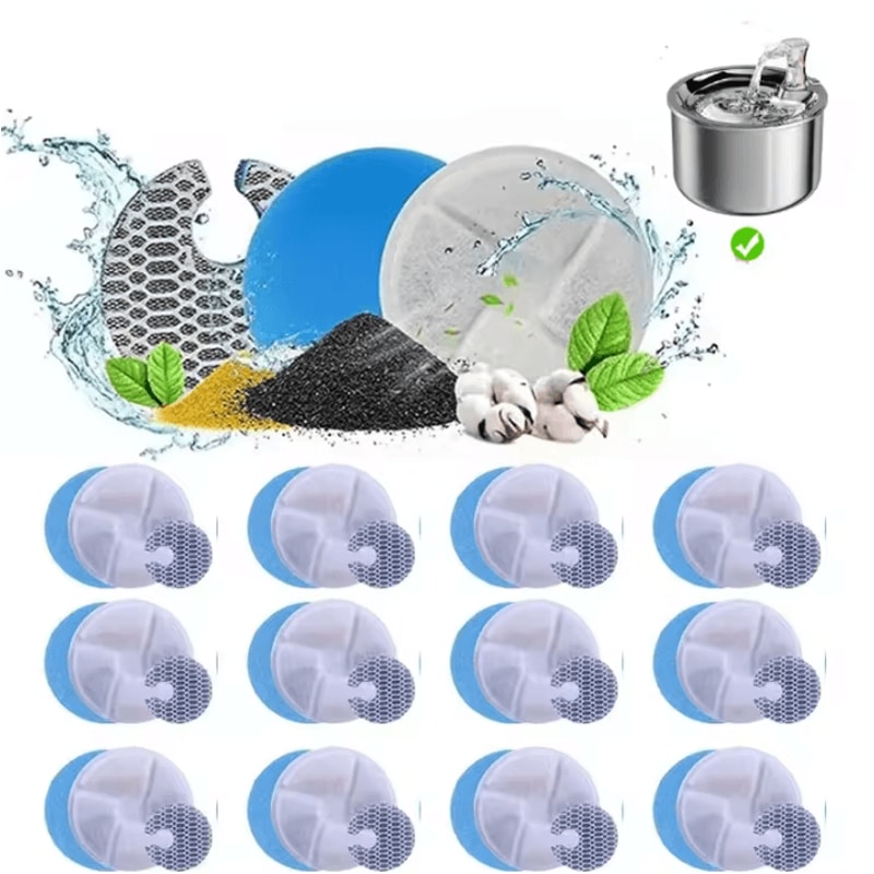 PureFlow Activated Carbon Pet Fountain Filters 0