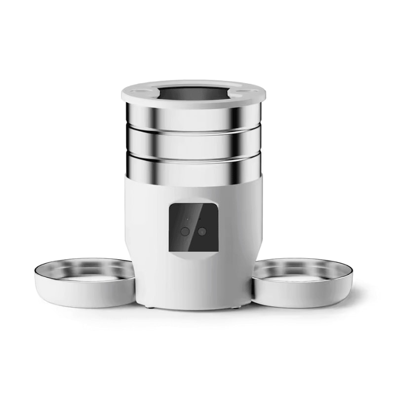 SmartServe WiFi Automatic Pet Feeder With Dual Stainless Steel Bowls 8