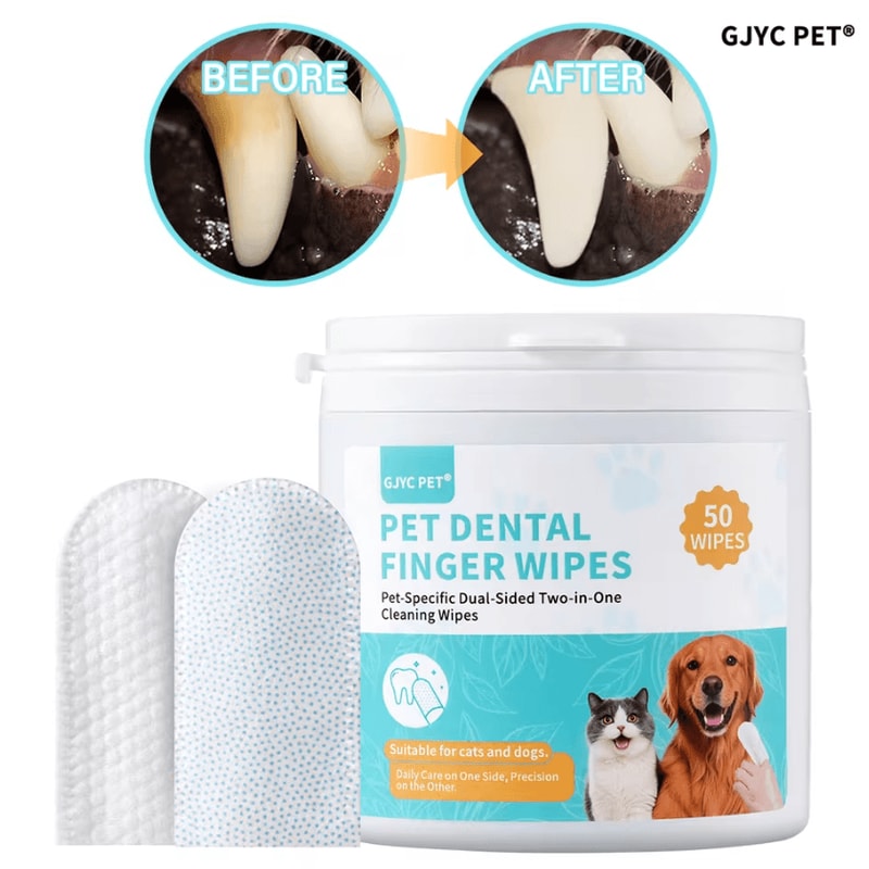 FreshPaw Dental Finger Wipes For Dogs Cats 0