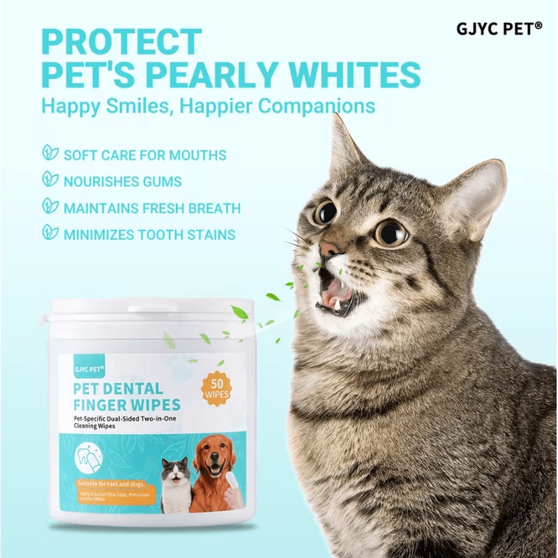 FreshPaw Dental Finger Wipes For Dogs Cats 2
