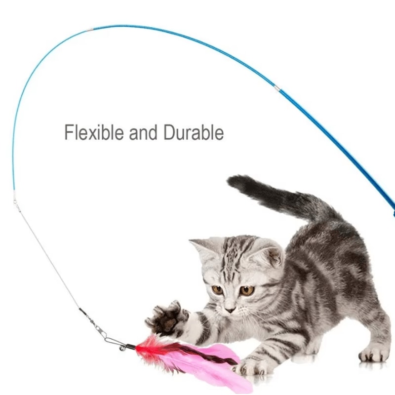 Feather Frenzy 11Piece Cat Teaser Replacement Set 1