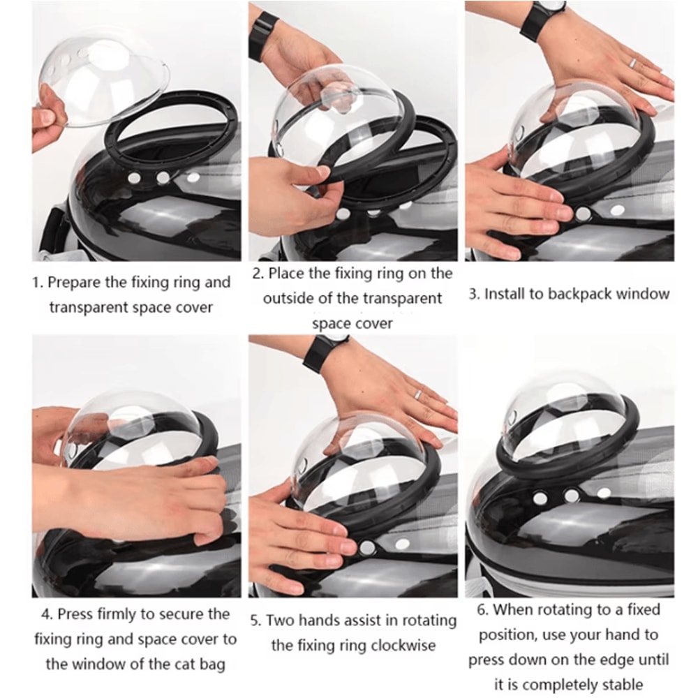 SpaceView Transparent Pet Carrier Backpack 1