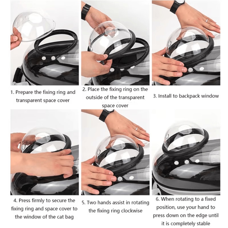 SpaceView Transparent Pet Carrier Backpack 1