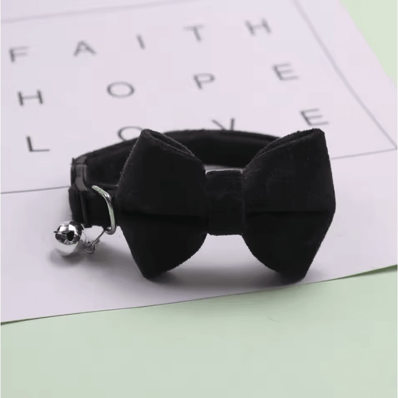 Charming Bell Bow Adjustable Cat Collar 7