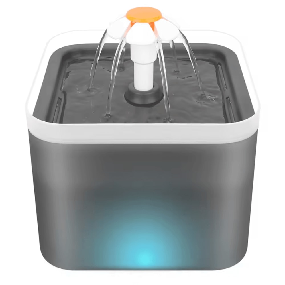 PureFlow UltraSilent Pet Water Fountain With LED Light 8