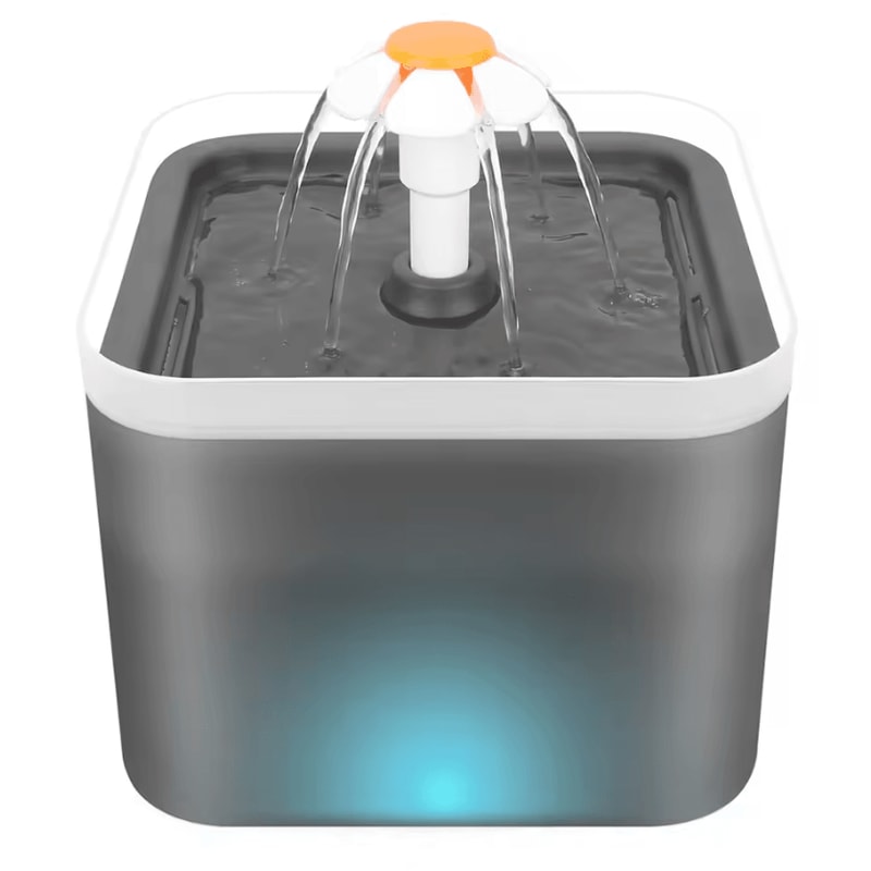 PureFlow UltraSilent Pet Water Fountain With LED Light 8