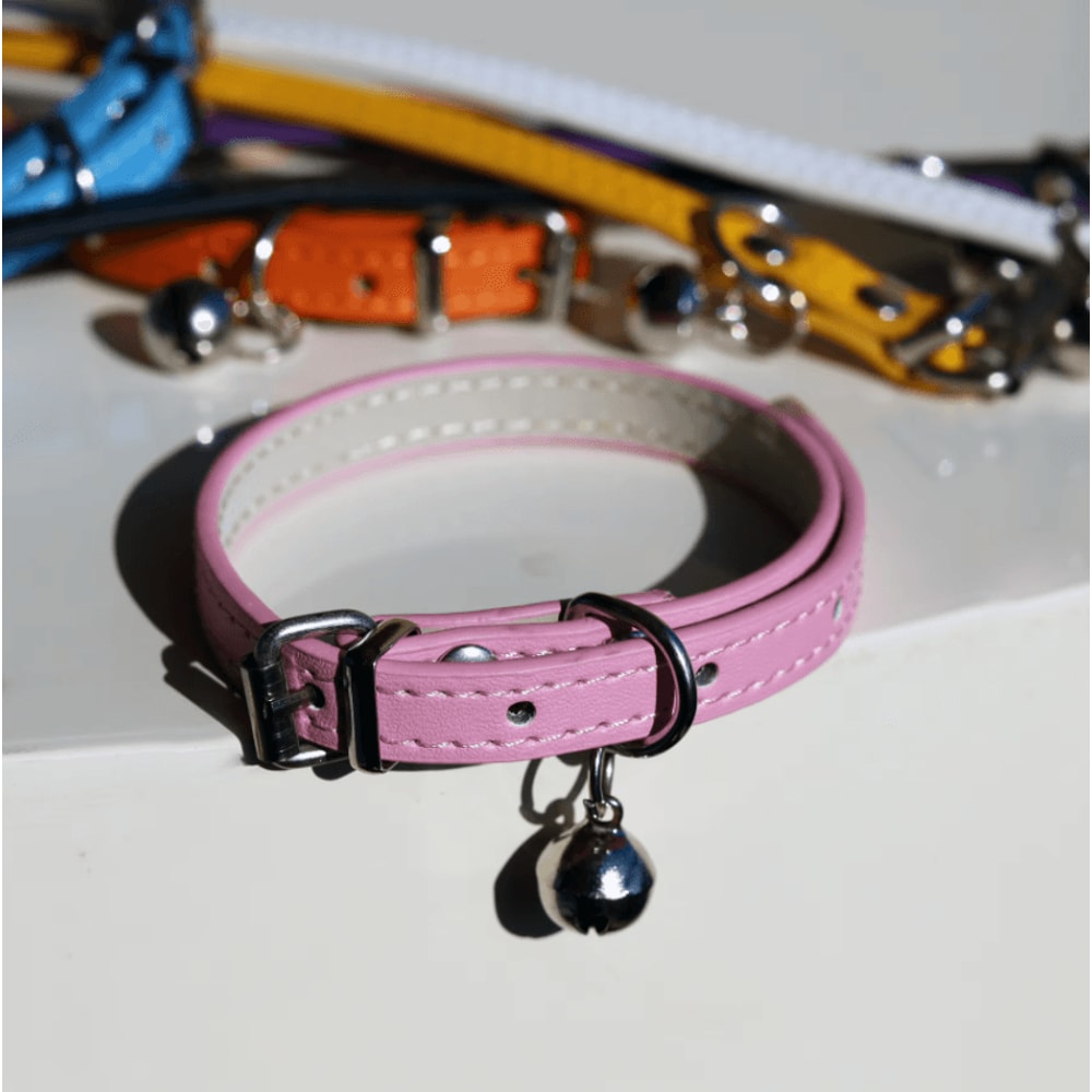 LuxePaw Adjustable PU Leather Pet Collar 1