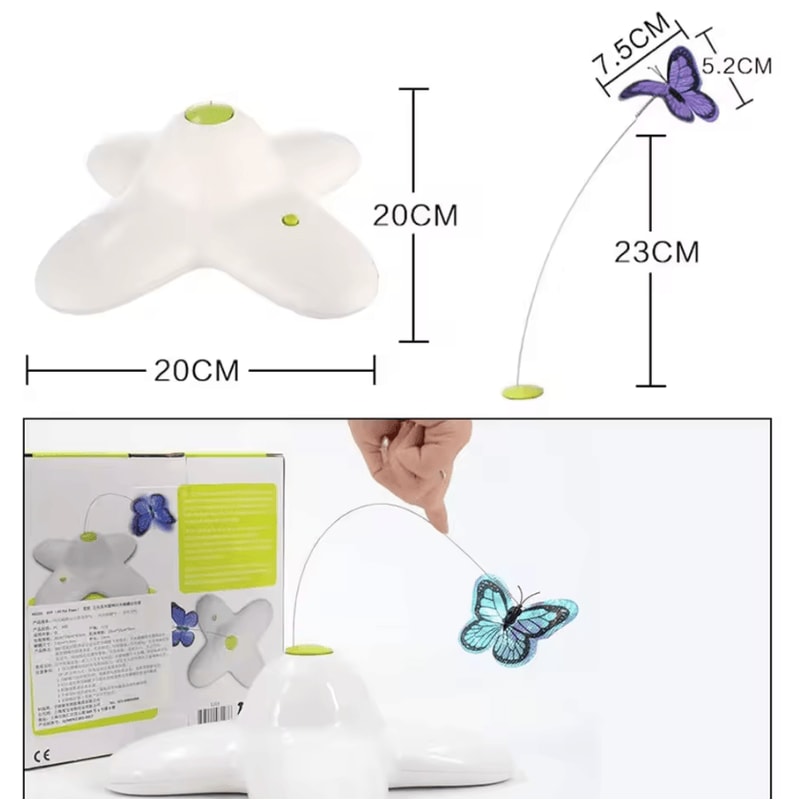 FlutterWing 360 Interactive Butterfly Cat Toy 1