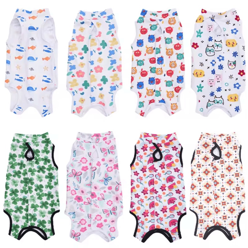 Breathable Cat Recovery Suit For PostSurgery Care Weaning 5