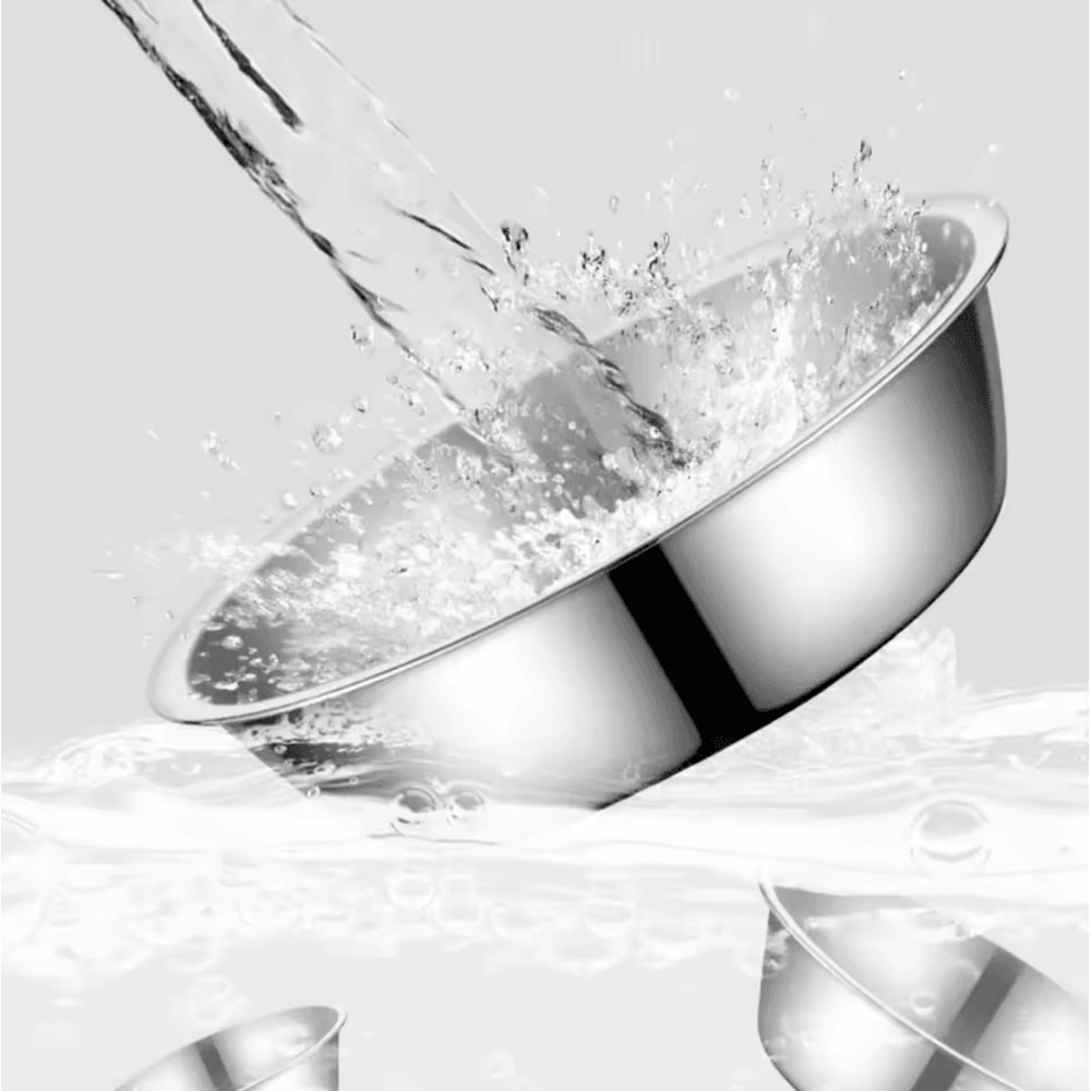 Stainless Steel Large Capacity Pet Food Water Bowl 2