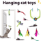 DoorHanging Feather Chase Cat Toy Interactive SelfPlay Teaser 0