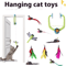 DoorHanging Feather Chase Cat Toy Interactive SelfPlay Teaser 0