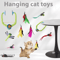 DoorHanging Feather Chase Cat Toy Interactive SelfPlay Teaser 1