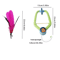 DoorHanging Feather Chase Cat Toy Interactive SelfPlay Teaser 4