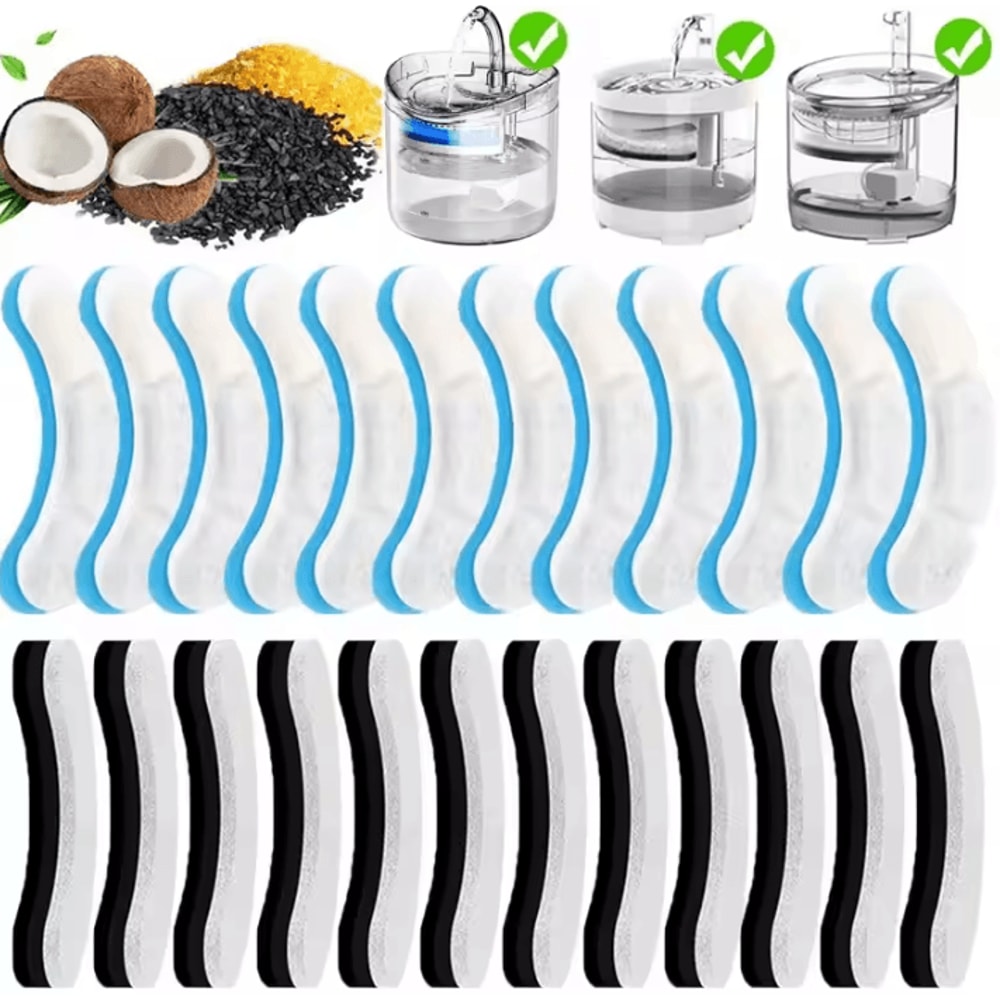 Activated Carbon Replacement Filters For Pet Water Fountain 0