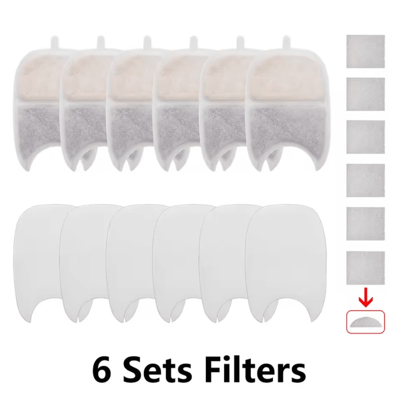 MultiPack Pet Water Fountain Replacement Filters 2