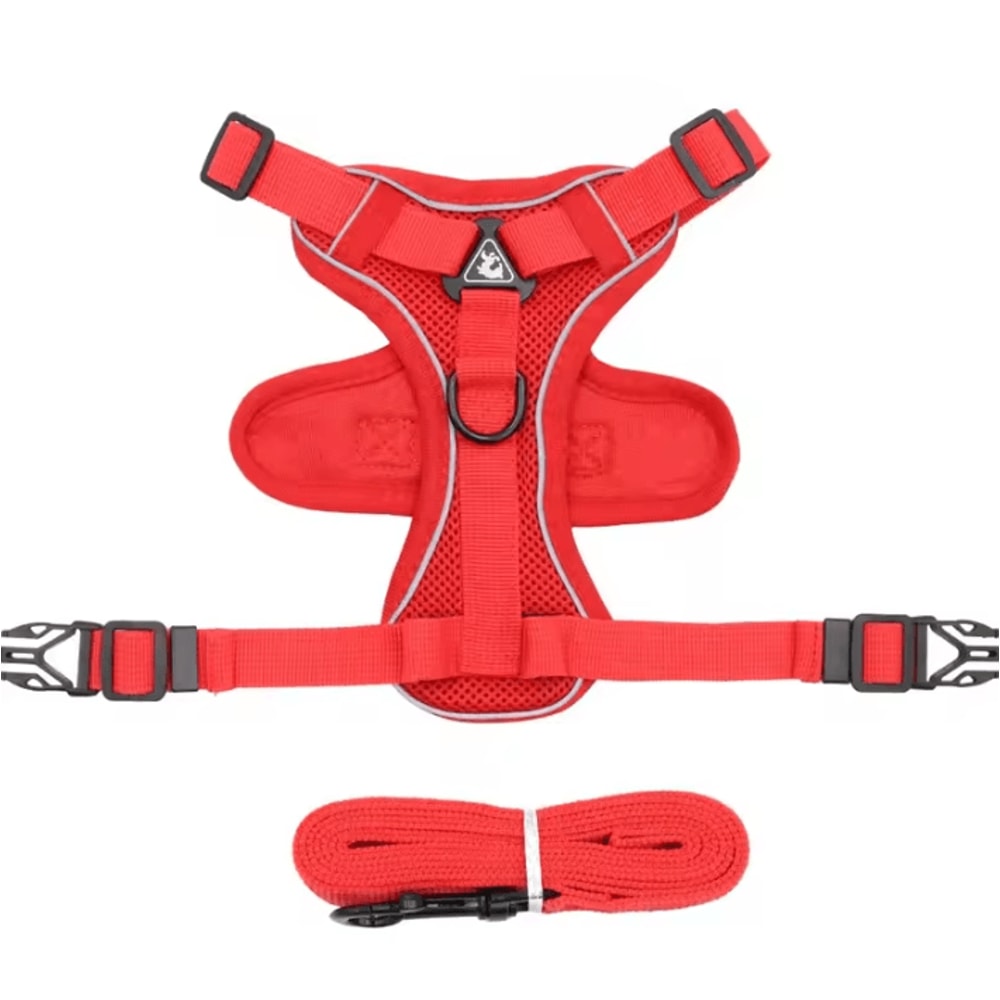 Reflective ComfortFit Pet Harness Leash Set For Cats Small Dogs 4