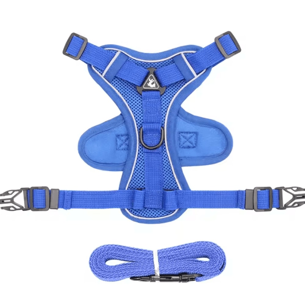 Reflective ComfortFit Pet Harness Leash Set For Cats Small Dogs 5