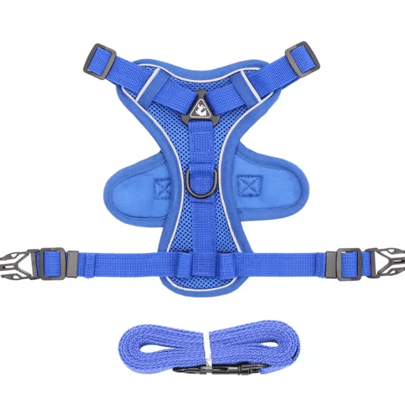Reflective ComfortFit Pet Harness Leash Set For Cats Small Dogs 5