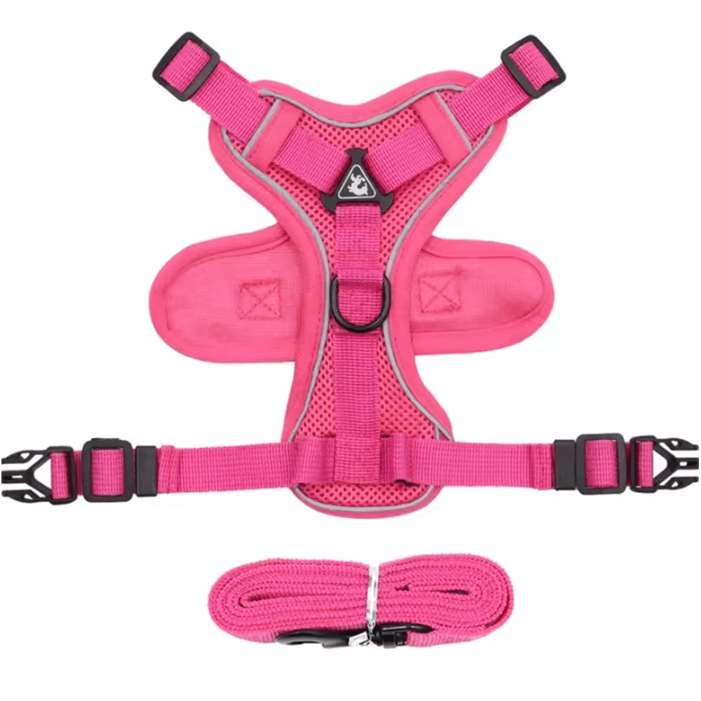 Reflective ComfortFit Pet Harness Leash Set For Cats Small Dogs 6