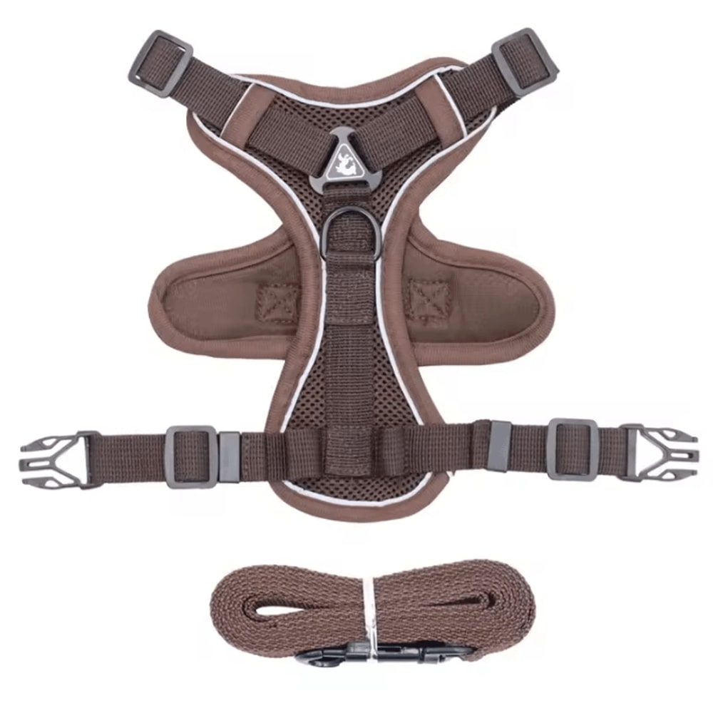 Reflective ComfortFit Pet Harness Leash Set For Cats Small Dogs 8