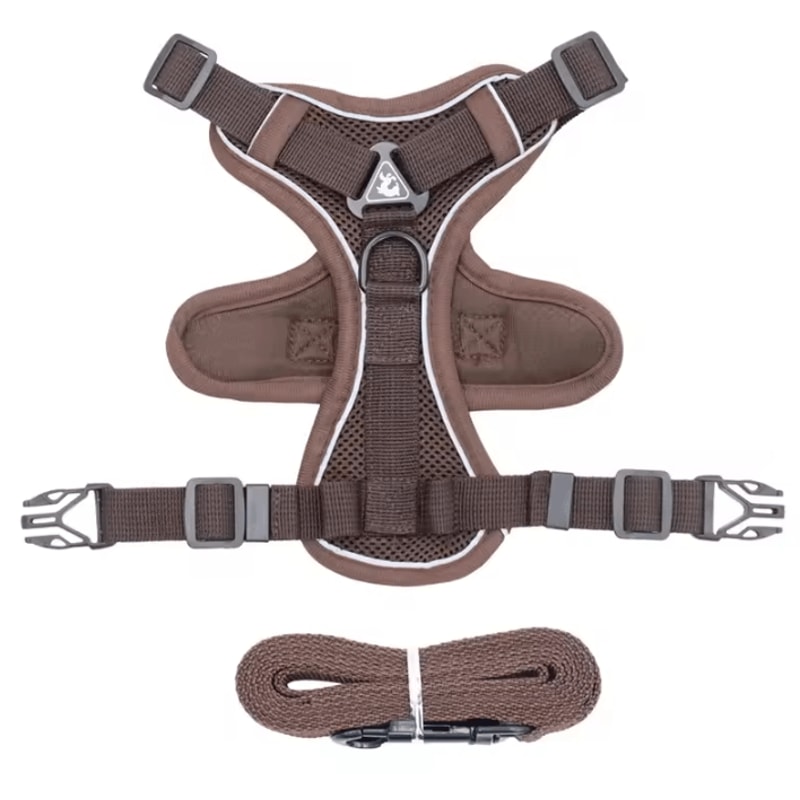 Reflective ComfortFit Pet Harness Leash Set For Cats Small Dogs 8