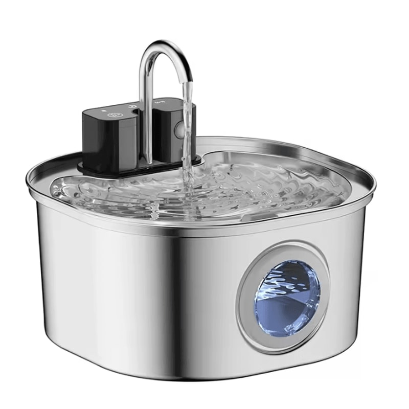 AquaFlow Wireless Stainless Steel Pet Water Fountain 32L 3
