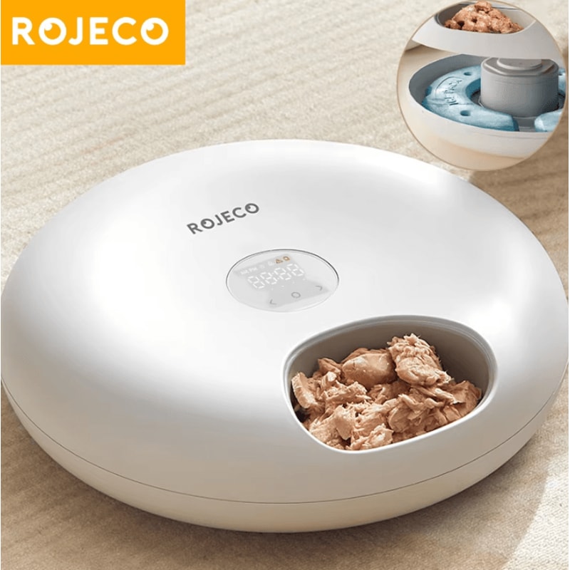 SmartServe 6Meal Automatic Pet Feeder For Wet Dry Food 0