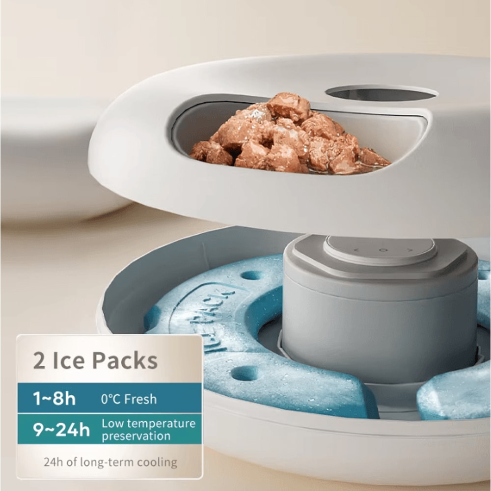 SmartServe 6Meal Automatic Pet Feeder For Wet Dry Food 2