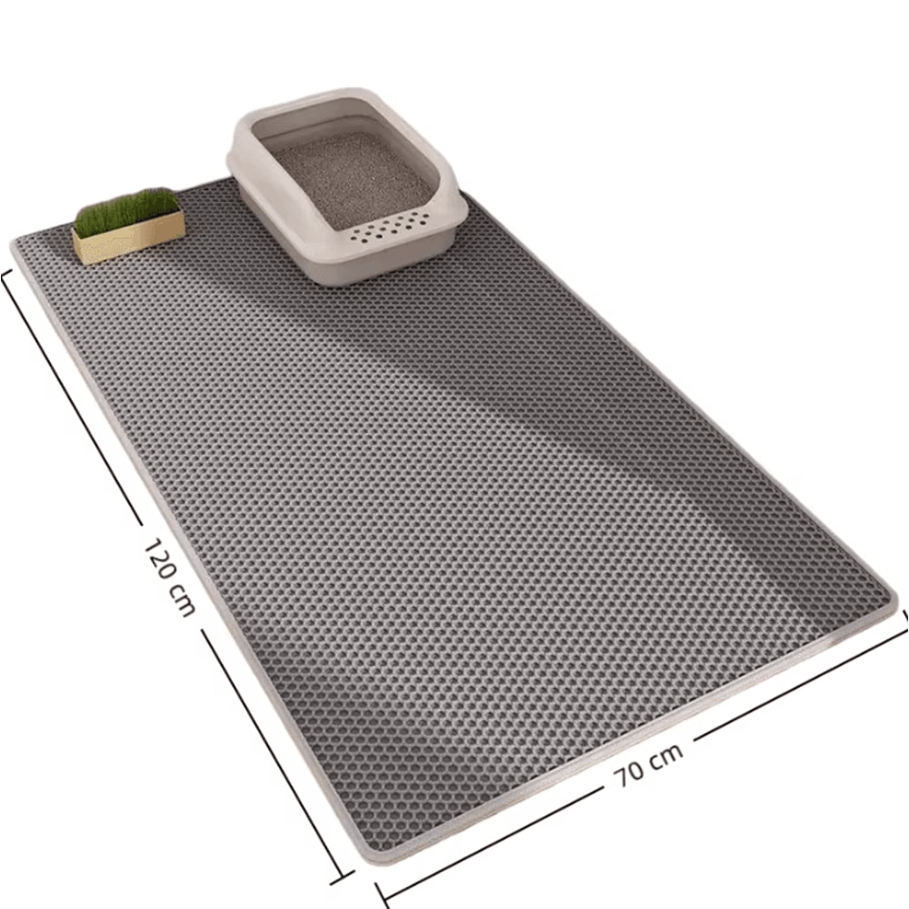 DoubleLayer Cat Litter Mat Waterproof Litter Trapping Floor Protector 1
