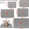 DoubleLayer Cat Litter Mat Waterproof Litter Trapping Floor Protector 2