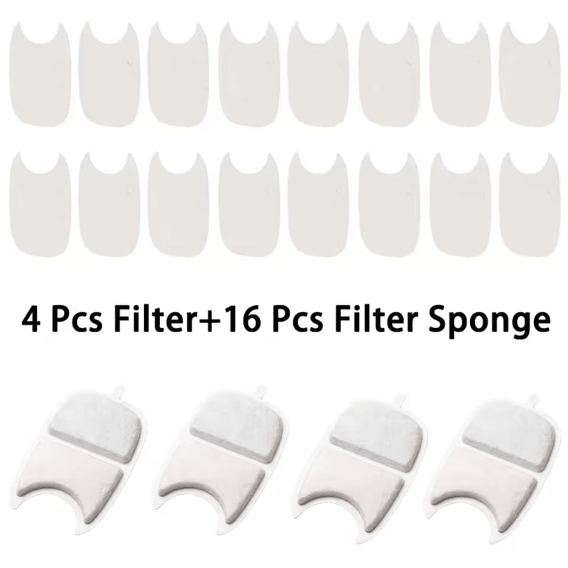 PureFlow 6Layer Replacement Filters For Stainless Steel Pet Water Fountains 3