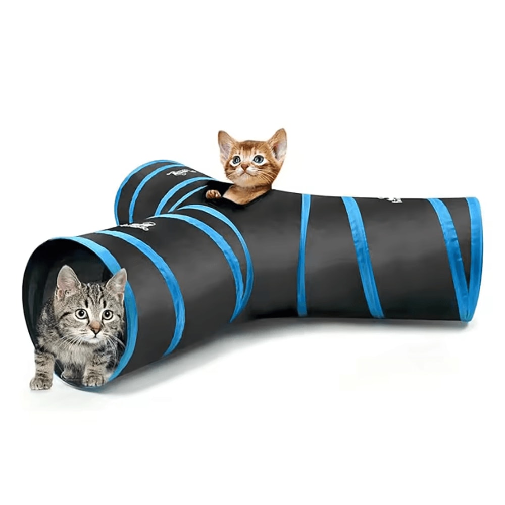 Pawaboo Collapsible Cat Tunnel Play Tent With Balls Bells 3