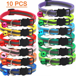 colorpop adjustable cat & kitten collar set with bell